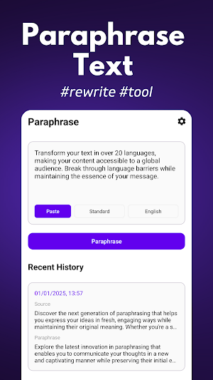 Paraphrase: Rewording Tool Screenshot 0