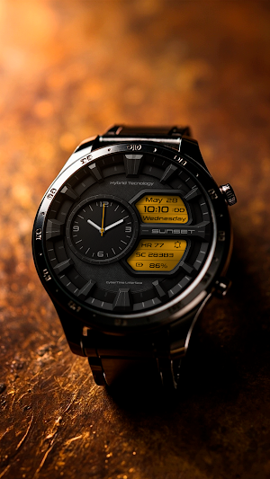 Hybrid Tech Watch Face Screenshot 0