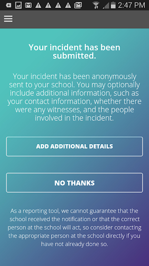 BRIM Report Bullying + Safety Screenshot 2
