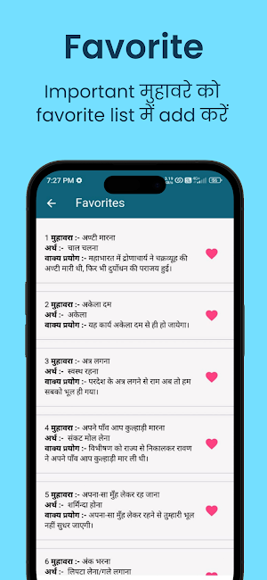 Muhavare in Hindi offline Screenshot 3