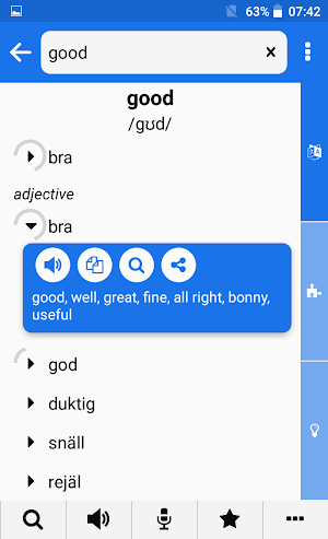 Swedish - English : Dictionary & Education Screenshot 1