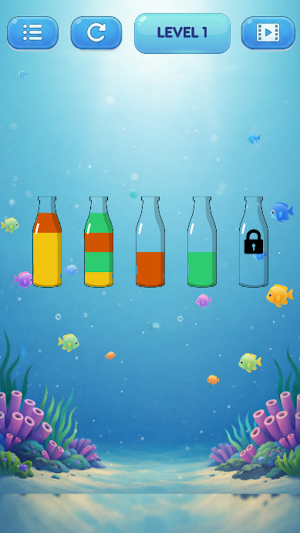 Aqua SortPuz:Color Sort Screenshot 2