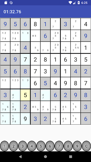 Android Sudoku Screenshot 2