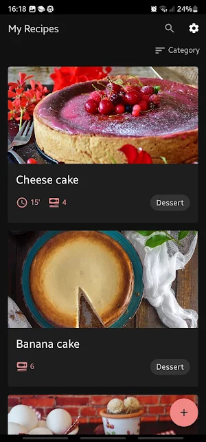My Recipes with Edge Panel Screenshot 0