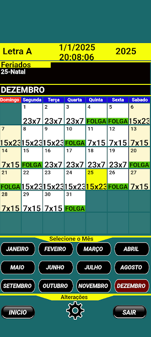 Escala de turno Arcelormittal Screenshot 2