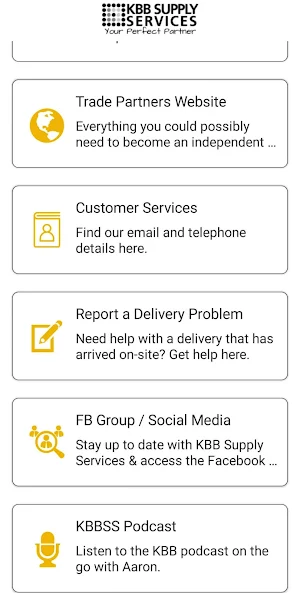 KBB Supply Services Screenshot 2