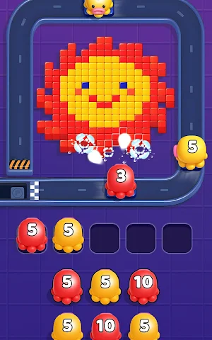 Squid Escape: Color Flow Game Screenshot 2