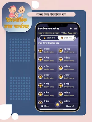 শিশুদের ইসলামিক ও সুন্দর নাম Screenshot 2