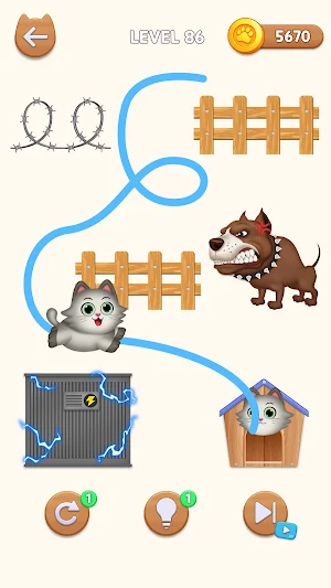 Cat Rush - Draw to Home Screenshot 3