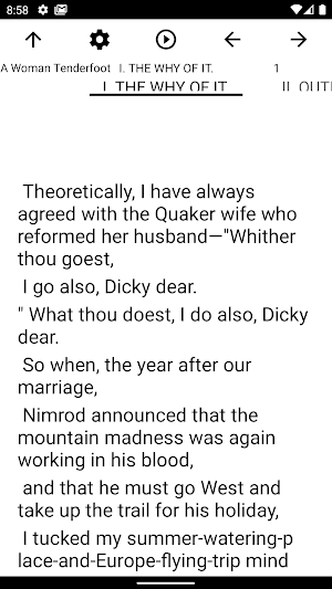 Book, A Woman Tenderfoot Screenshot 1