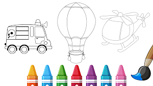Vehicles Coloring Book Screenshot 3