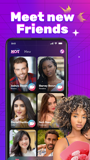 Pinkstar - Online Video Chat Screenshot 0