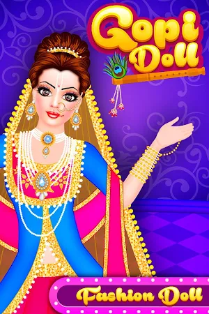 Gopi Doll Fashion Salon - Dress Up Game Screenshot 0