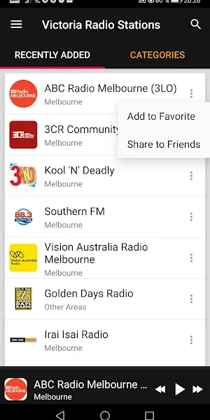 Victoria Radio Stations Screenshot 1