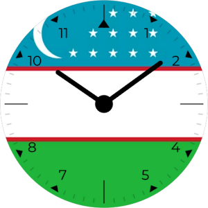 Uzbekistan Analog Watch Face Screenshot 0