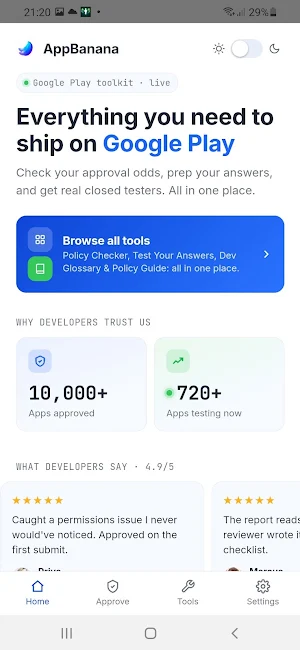 AppBanana - 12 Testers Screenshot 2