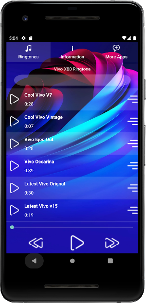 Ringtone For Vivo X80 Ringtone Screenshot 0