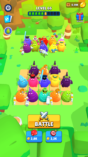 Merge Grimace Monster War Screenshot 1