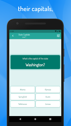 Quiz USA - States, State Capitals and U.S. Cities Screenshot 1