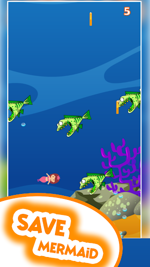 mermaid ve shark Adventures Screenshot 3