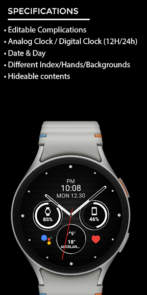 Night ver 60 - watch face Screenshot 3