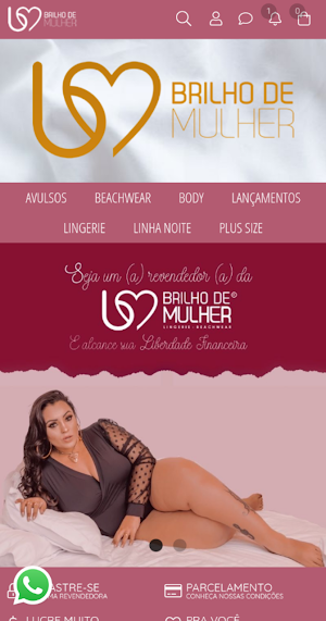 Brilho de Mulher Lingerie Screenshot 0