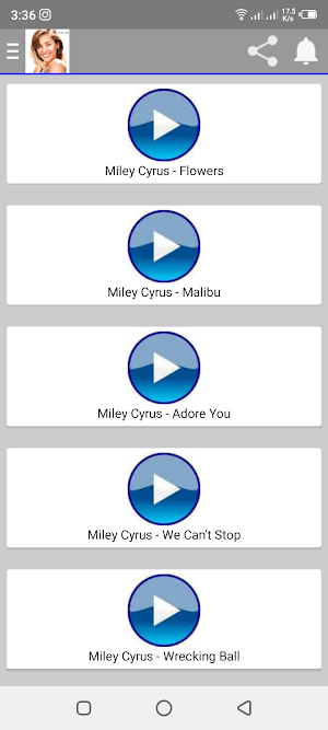 Miley Cyrus Songs Screenshot 1