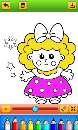 coloring girl doll Screenshot 1