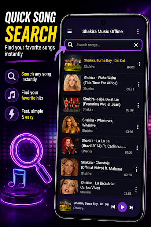 Dai Dai Shakira Songs Offline Screenshot 2