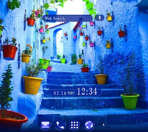 Blue Chaouen Theme +HOME Screenshot 0