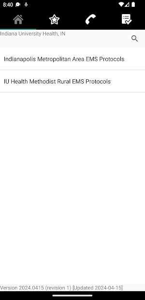 IU Health Methodist EMS Screenshot 2