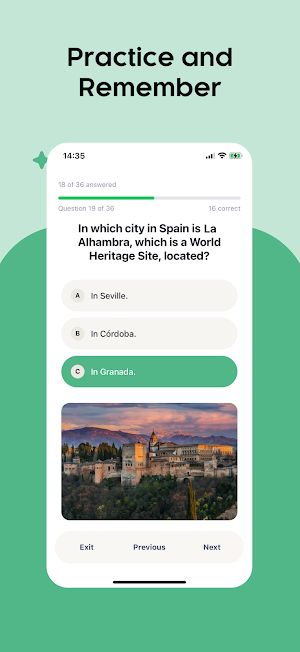 Spanish Nationality Test Screenshot 1