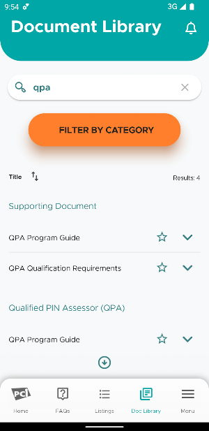 PCI SSC Community App Screenshot 1
