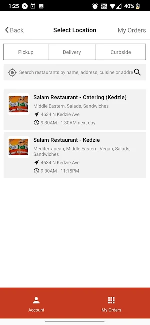 Salam Restaurant Screenshot 1