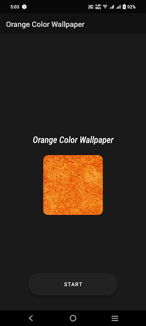 Orange Color Wallpaper Screenshot 1