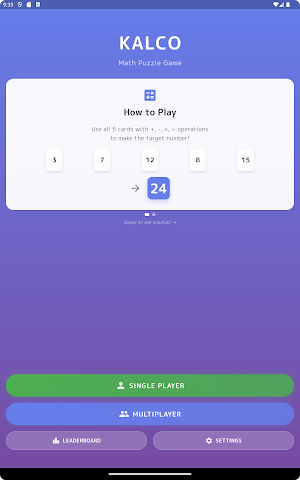 KALCO: 24 Game Number Puzzle Screenshot 3