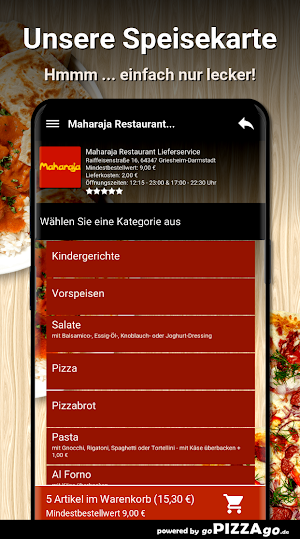 Maharaja Restaurant Lieferserv Screenshot 3