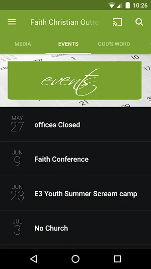 Faith Christian Outreach Screenshot 1