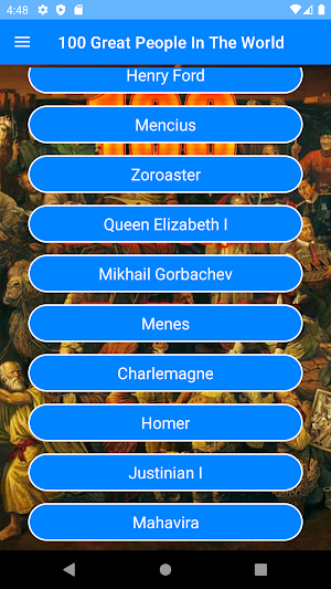 100 Great People In The World - Famous Biography Screenshot 2
