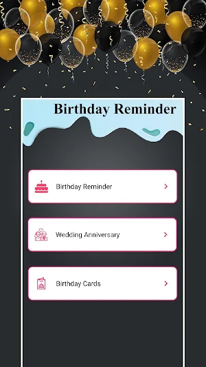 Birthdays Reminder : Calendar  Screenshot 0