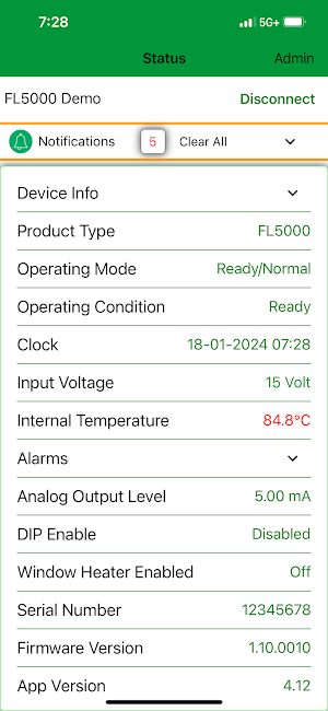 MSA Flame Connect App Screenshot 1