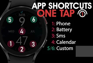 Dream 57 Futuristic Watch Face Screenshot 3