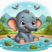 Cute Elephant Mind Puzzle Game