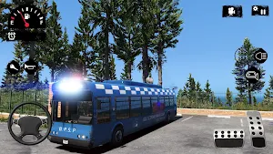 Police Bus Simulator Transport Driving Free Game Screenshot 2