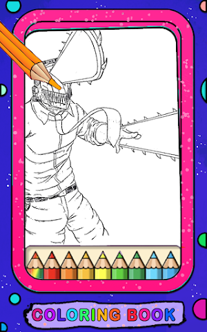 Chainsaw Man Coloring Book Screenshot 3
