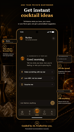 Marlow: AI Cocktail Recipes Screenshot 2