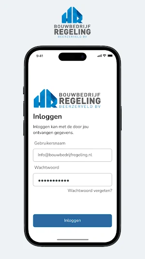 Bouwbedrijf Regeling Screenshot 0