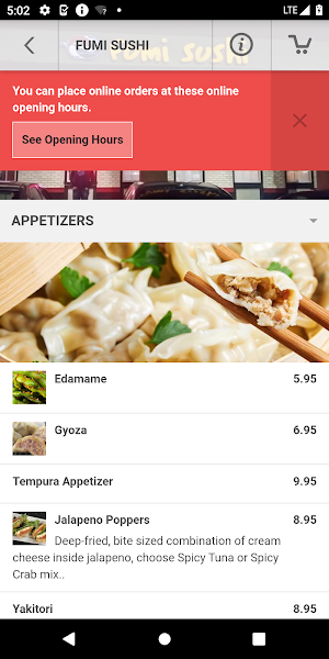 Fumi Sushi Screenshot 2