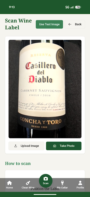 Clean Wine Scanner Screenshot 2