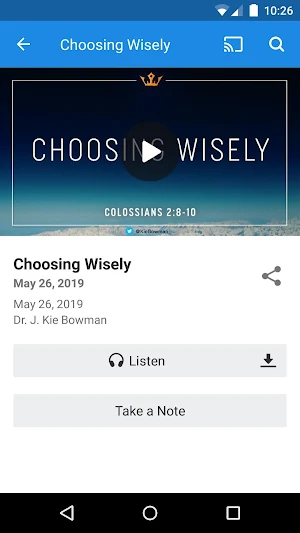 Hyde Park Baptist Church App Screenshot 2